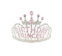 Baroque Retro Crown Headwear Crystal Letters Crown Bride Wedding Princess Birthday Party Headwear Wedding Hair Jewelry Delicate Comfortable