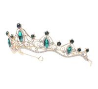Baroque Rhinestone Crown Headband for Brides and Girls | Zinc Alloy with Brilliant Stones, Delicate Simple Structure, Engagement and Prom Styling, One Piece