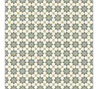 Baroque Rubens Victorian Tile Vinyl By Remland (Rubens Green, 5M X 2M)
