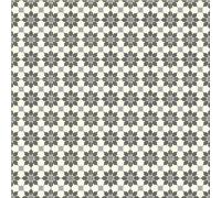 Baroque Rubens Victorian Tile Vinyl By Remland (Rubens Grey, 6M X 3M)