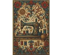 Baroque Sewing Garden - Lined Notebook for Vintage Style & Stitching Inspiration: A lush, colourful sewing-themed notebook with floral flair and antique details - perfect for your creative notes