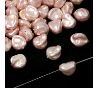 Baroque Style ABS Pearl Beads Charms Heart Butterfly Irregular Pendant for Earring Bracelet Necklace Hairclip DIY Jewelry Making-6PCS_a