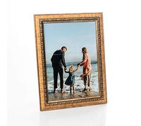 Baroque Style Classic Photo Frame - Perfect Size for A4 (21x29,7 cm) Pictures | Use Wall Mounted or Free Standing to Perfectly Fit Your Home | Photoframe for Cherished Memories Gold
