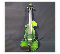 Baroque Style Master Violin 4/4,green Color Beautiful Flames Maple Back Violin