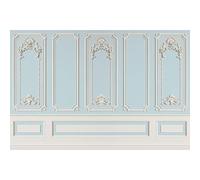 Baroque Wind Wall European Style Pattern Rococo Baby Portrait Blue Backdrop Photography Background For Photo Studio Photophone/300x200