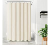 Barossa Design Beige Long Shower Curtain Liner 78" Height - 3 Magnets & Waterproof Lightweight PEVA Shower Liner for Bath Tub, PVC Free, Metal Grommets, Beige, 72x78
