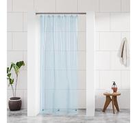 Barossa Design Clear Blue Stall Shower Curtain Liner with 3 Magnets - 36" x 72" Waterproof PEVA Plastic Narrow Shower Liner Lightweight for Small Bathroom, Metal Grommets - Clear Blue