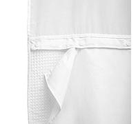 Barossa Design Long Fabric Snap-in Replacement Liner 70" W x 60" H - Hotel Style Removable Liner with Magnets, Machine Washable & Water Repellent - White, 70x60