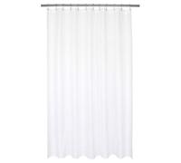 Barossa Design Waterproof Extra Long Shower Curtain or Liner 72 x 84 Inches, Hotel Quality, Machine Washable, White, 72 x 84 cm