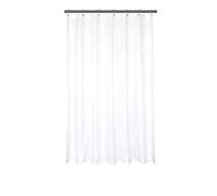 Barossa Design Waterproof Fabric Shower Stall Curtain Liner 42" W x 72" H - Hotel Quality, Machine Washable, White Shower Liner for Bath Tub, 42x72