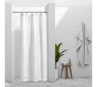 Barossa Design White Stall Shower Curtain Liner with 3 Magnets - 36" x 72", Waterproof PEVA Shower Liner for Small Bathroom Stall, PVC Free, Metal Grommets - White, 36X72