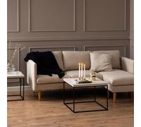 Barossa Faux Travertine Square Coffee Table