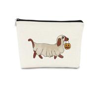 BARPERY 566-Yx-MB-helloween makeup bag cosmetic case, beige