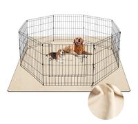 Barpor 72" x 72" Washable Pee Pads for Dogs Extra Large Thick Reusable Puppy Pads Strong Absorbing Leak-Proof Dog Whelping Mats Chew-Proof Non-Slip Dog Playpen Pads