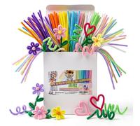Barpre 200pcs Pipe Cleaners for Craft, 30cm Premium Chenille Stems, 19 Distinct Colours Curated Palette, High-Density Fuzzy Sticks for Kids DIY, Floral Bouquets & Creative Decorations