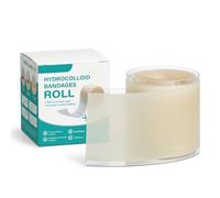 Barpre Hydrocolloid Dressing Roll 5cm x 3m - Extra Thin Waterproof Tape for Wounds, Blisters & Acne - Cut to Size Plaster with Easy-Peel Backing, Painless Removal & Fast Healing