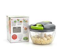 Barpre Vegetable Chopper Manual Food Processor 520ml - Hand Pull String Onion Chopper, Garlic Slicer & Mini Nut Grinder - Portable Kitchen Cutter for Baby Food, Salsa, Salad, Ginger - Green