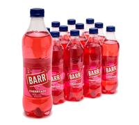 BARR 12 Pack Cherryade, Zero No Sugar Cherry Flavoured Fizzy Drink, Sparkling Fizzy Pop, 12 x 500ml Bottles
