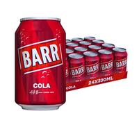 BARR 24 Pack Classic Cola Fizzy Drink, Cola Flavoured Sparkling Fizzy Pop, 24 x 330ml Cans