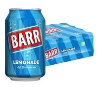 BARR 24 Pack Perfect Lemonade, Lemon Flavoured Fizzy Drink, Sparkling Fizzy Pop, 24 x 330ml Cans