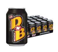 BARR DNB 24 Pack Dandelion and Burdock, Zero No Sugar Flavoured Fizzy Drink - 24 x 330ml Cans