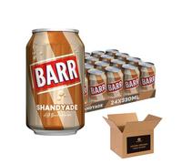 Barr & IRN-BRU & BOTTLES - No Sugar Fizzy Drink Soft Drink Cans - Variety Flavours - Zero Sugar Carbonated Drinks (BARR Cans - 24 x 330ml, Shandyade)