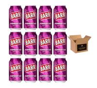 Barr & IRN-BRU & BOTTLES - No Sugar Fizzy Drink Soft Drink Cans - Variety Flavours - Zero Sugar Carbonated Drinks (BARR Cans - 12 x 330ml, Raspberryade, Low Sugar)