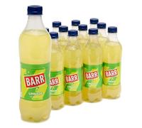 Barr Limeade - Fizzy Drinks 12 Pack x 500ml Bottles - Tangy Lime Flavour Soft Drink with Zero Sugar