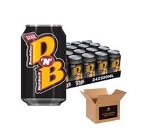 BARR No Sugar Fizzy Soft Drink Cans - Variety Flavours Bubblegum, Pineapple, Cream Soda, Cherryade, Orangeade, Lemonade & More - Zero Sugar Carbonated Drinks | 24 x 330ml (DNB No Sugar)