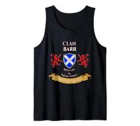Barr Scottish Family Clan Middle Ages Mischief Tank Top, Men, Black, Medium