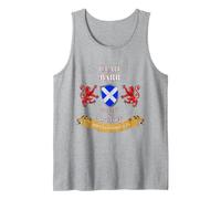 Barr Scottish Family Clan Middle Ages Mischief Tank Top, Men, Heather Grey, Small