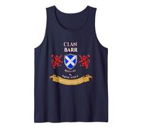 Barr Scottish Family Clan Middle Ages Mischief Tank Top, Men, Navy Blue, X-Large