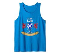 Barr Scottish Family Clan Middle Ages Mischief Tank Top, Men, Sapphire Blue, Large