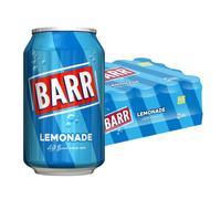 BARR since 1875, 24 Pack Perfect Lemonade, Lemon Flavoured Fizzy Drink - 24 x 330ml Cans
