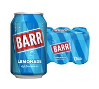 BARR since 1875, 6 Pack Perfect Lemonade, Lemon Flavoured Fizzy Drink "Fizzingly Fun" - 6 x 330ml Cans