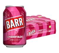 BARR Since 1875 Cherryade - 24 Pack Cherryade, Zero No Sugar Cherry Flavoured Fizzy Drink Cans, 24 x 330ml - Fizzingly Fun