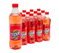 BARR Tizer 12 Pack Citrus Flavoured Fizzy Drink "Fizzingly Fun" - 12 x 500ml Bottles (Packaging may vary )