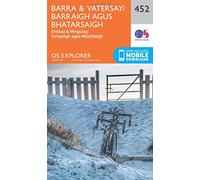 Barra & Vatersay/Barraigh Agus Bhatarsaigh Map | Eriskay & Mingulay/Eirisgeigh agus Miùghlaigh | Ordnance Survey | OS Explorer Map 452 | Scotland | Walks | Hiking | Maps | Adventure