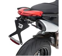 BARRACUDA License Plate Holder Aluminum Adjustable Ducati Monster 797 2019 + LED