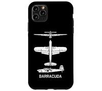 Barracuda British WW2 Torpedo Dive Bomber Plane Silhouettes Case for iPhone 11 Pro Max