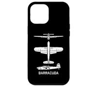 Barracuda British WW2 Torpedo Dive Bomber Plane Silhouettes Case for iPhone 12 Pro Max