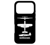 Barracuda British WW2 Torpedo Dive Bomber Plane Silhouettes Case for iPhone 17 Pro