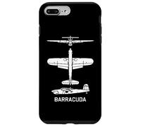 Barracuda British WW2 Torpedo Dive Bomber Plane Silhouettes Case for iPhone 7 Plus/8 Plus