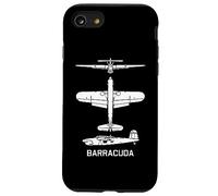 Barracuda British WW2 Torpedo Dive Bomber Plane Silhouettes Case for iPhone SE (2020) / 7/8