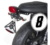 BARRACUDA License Plate Holder Reclining Triumph Street Twin 900 2017-2018 + LED