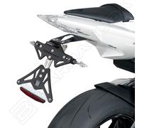 BARRACUDA License Plate Holder Aluminum Adjustable BMW S 1000 RR 2009-2019 + LED