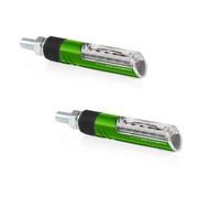 BARRACUDA Pair Indicators Idea B-Lux Homologated Green Motorcycle Triumph Speed