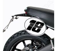 Barracuda Pair Number Plate Holders Aluminum Side Ducati Scrambler