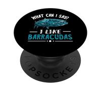 Barracuda What Can I Say? Barracuda Fishing Saltwater Fish PopSockets Adhesive PopGrip