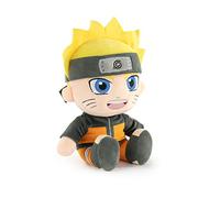 BARRADO Naruto Character Plush Toys - Naruto, Itachi, Kakashi - Sitting 24 Centimeters Approx - Super Soft Quality (Sitting Naruto)